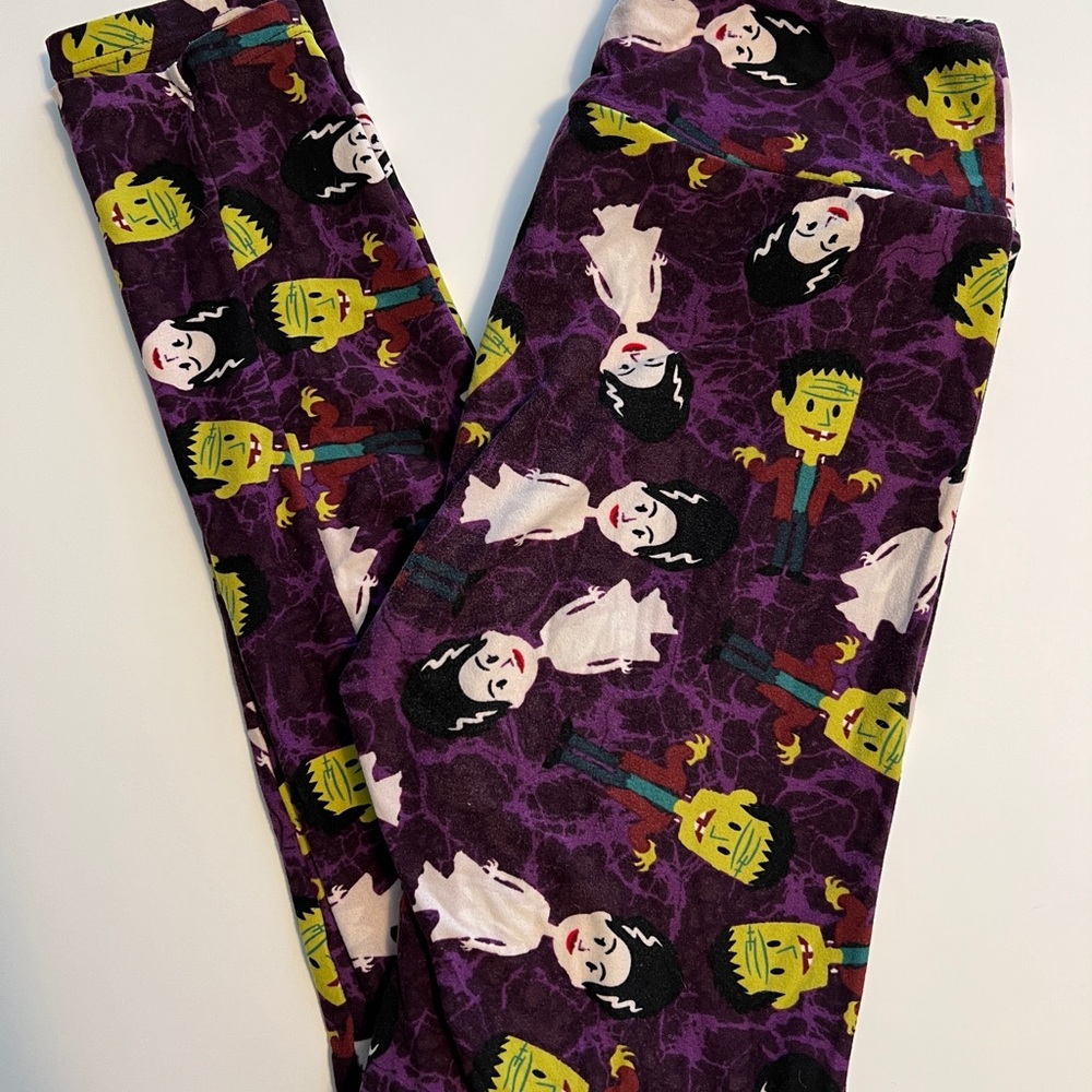 Lularoe OS Frankenstein & Bride Leggings
